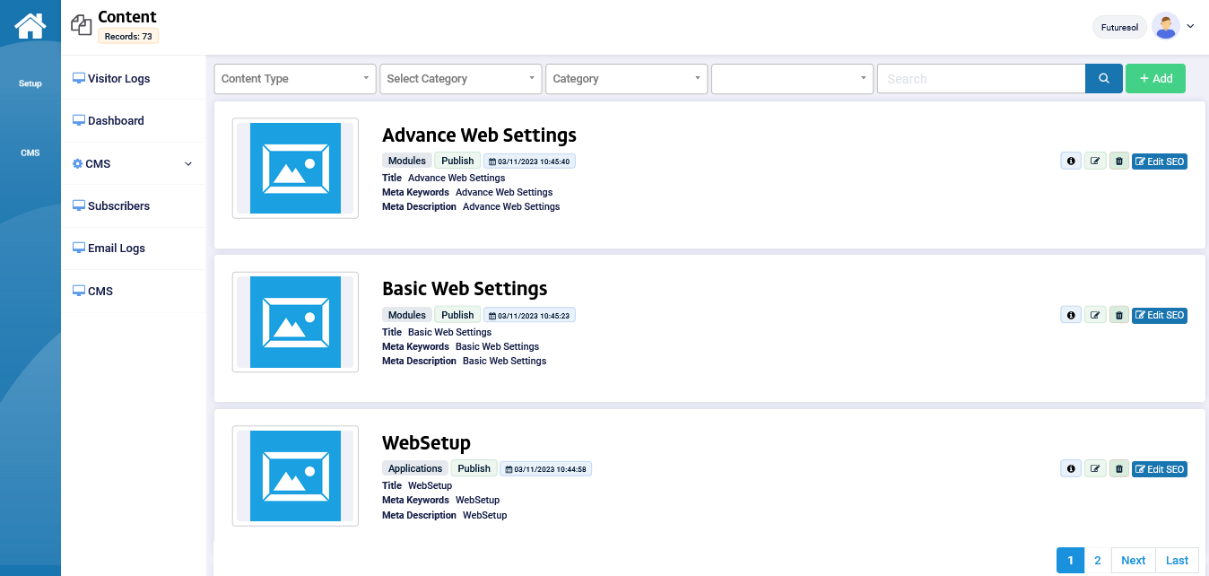anyWEB Web Development Platform - Multi Website API Based Secure, Fast Content Management System